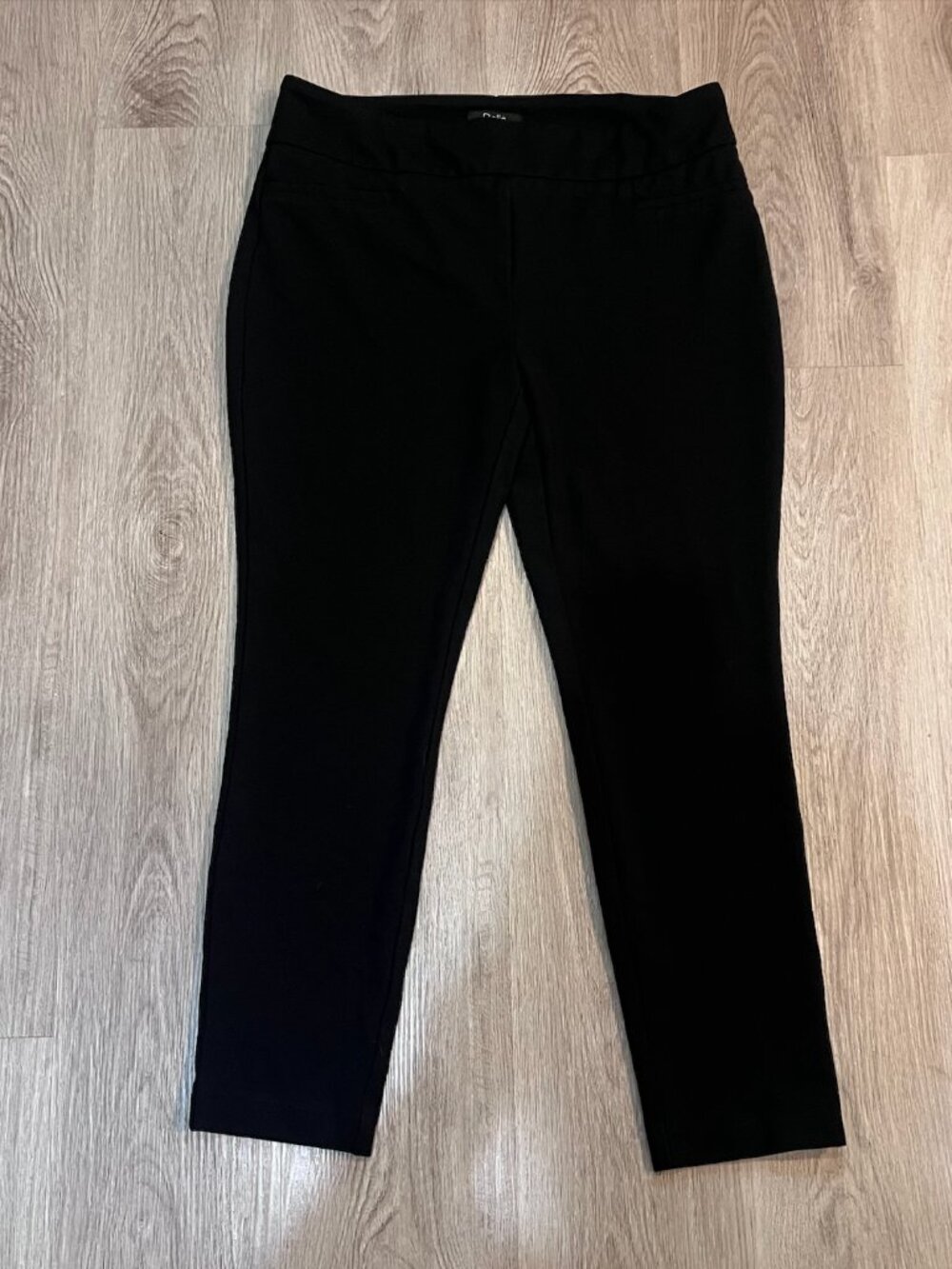 Dalia Black Stretch Ankle Dress Pants Size Large